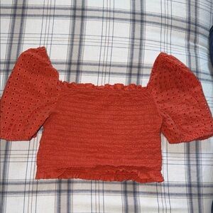 Women's Copper Smocked Top
